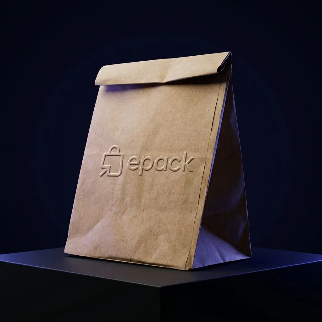 Bolsa kraft sin asa personalizada por EPACK